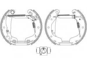 HELLA 8DB 355 005-211 stabdžių trinkelių komplektas 
 Techninės priežiūros dalys -> Papildomas remontas
1605041, 91158363