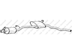 BOSAL 288-931 vidurinis duslintuvas 
 Išmetimo sistema -> Duslintuvas
5024536, 6519926