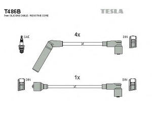 TESLA T486B uždegimo laido komplektas