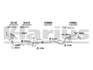 KLARIUS 790186U išmetimo sistema 
 Išmetimo sistema -> Išmetimo sistema, visa