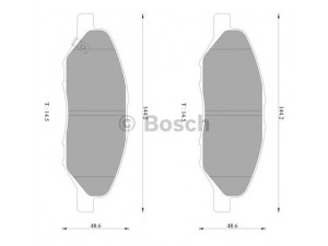 BOSCH 0 986 AB2 777 stabdžių trinkelių rinkinys, diskinis stabdys 
 Techninės priežiūros dalys -> Papildomas remontas
41060 AX085, AY040 NS110, AY040 NS120