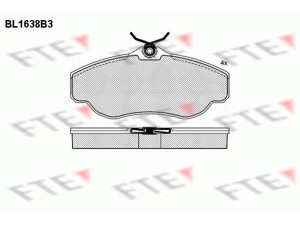 FTE BL1638B3 stabdžių trinkelių rinkinys, diskinis stabdys 
 Techninės priežiūros dalys -> Papildomas remontas
SFP000210, SFP100460, SFP100480