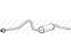BOSAL 285-365 galinis duslintuvas 
 Išmetimo sistema -> Duslintuvas
NTC1800