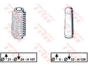 TRW JBE112 gofruotoji membrana, vairavimas
861419831A, 861419831B, 861419832