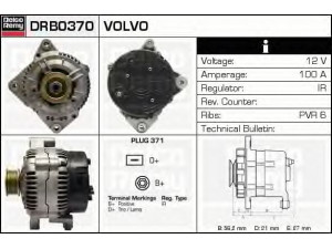 DELCO REMY DRB0370 kintamosios srovės generatorius 
 Elektros įranga -> Kint. sr. generatorius/dalys -> Kintamosios srovės generatorius
5003996, 9130002, 9130217, 9130485