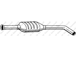 BOSAL 200-303 vidurinis duslintuvas 
 Išmetimo sistema -> Duslintuvas
77.00.431.965