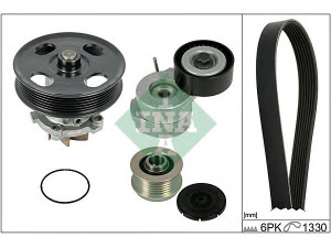 INA 529 0040 30 vandens siurblys + V formos rumbuotas diržas, komplektas 
 Diržinė pavara -> Dirželio skriemulys