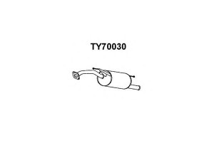 VENEPORTE TY70030 galinis duslintuvas 
 Išmetimo sistema -> Duslintuvas
1743022032