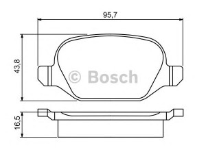 BOSCH 0 986 495 291 stabdžių trinkelių rinkinys, diskinis stabdys 
 Techninės priežiūros dalys -> Papildomas remontas
71770991, 77362276, 77362675, 77364920