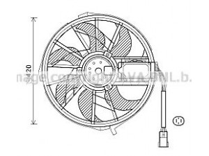 AVA QUALITY COOLING MS7656 ventiliatorius, radiatoriaus 
 Aušinimo sistema -> Oro aušinimas
1695060399, 1698202842, 1698203342