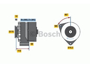 BOSCH 0 986 034 150 kintamosios srovės generatorius 
 Elektros įranga -> Kint. sr. generatorius/dalys -> Kintamosios srovės generatorius
034 903 015 D, 034 903 015 K, 035 903 023 B