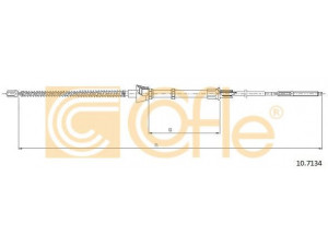 COFLE 10.7134 trosas, stovėjimo stabdys 
 Stabdžių sistema -> Valdymo svirtys/trosai
6X0609721F, 6X0609721H