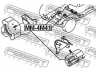 FEBEST MM-4M41 variklio montavimas 
 Variklis -> Variklio montavimas -> Variklio montavimo rėmas
MR554231