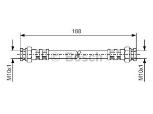 BOSCH 1 987 476 151 stabdžių žarnelė 
 Stabdžių sistema -> Stabdžių žarnelės