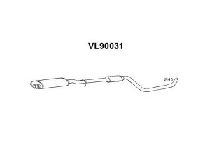 VENEPORTE VL90031 priekinis duslintuvas 
 Išmetimo sistema -> Duslintuvas
3446574