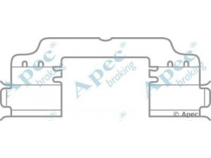 APEC braking KIT1076 priedų komplektas, stabdžių trinkelė 
 Stabdžių sistema -> Būgninis stabdys -> Dalys/priedai