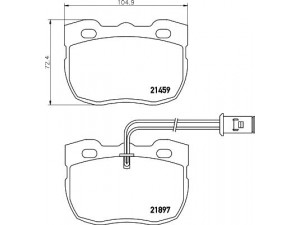 HELLA PAGID 8DB 355 005-841 stabdžių trinkelių rinkinys, diskinis stabdys 
 Techninės priežiūros dalys -> Papildomas remontas
RTC6781, STC8189, STC8571, STC8572