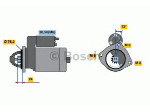 BOSCH 0 001 109 011 starteris
5840 206 0, 5840 249 0, 292083