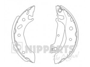 NIPPARTS J3503038 stabdžių trinkelių komplektas 
 Techninės priežiūros dalys -> Papildomas remontas
1E00-26-38Z, 1E01-26-38Z