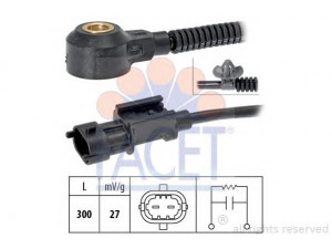 FACET 9.3208 detonacijos jutiklis 
 Elektros įranga -> Jutikliai
39250-2B000, 39250 2B000