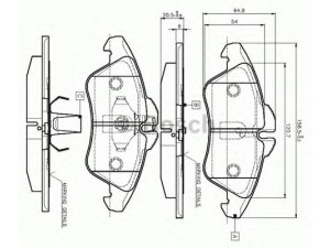 BOSCH 0 986 TB2 030 stabdžių trinkelių rinkinys, diskinis stabdys 
 Techninės priežiūros dalys -> Papildomas remontas
002 420 39 20, 002 420 99 20, 004 420 55 20