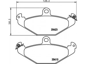 HELLA PAGID 8DB 355 019-191 stabdžių trinkelių rinkinys, diskinis stabdys 
 Techninės priežiūros dalys -> Papildomas remontas
4762999, 6025308186, 7701203124