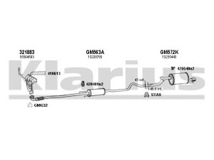 KLARIUS 391555U išmetimo sistema 
 Išmetimo sistema -> Išmetimo sistema, visa