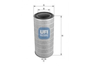 UFI 27.584.00 oro filtras 
 Filtrai -> Oro filtras
ESR2623, ESR2747