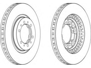 FERODO DDF974 stabdžių diskas 
 Stabdžių sistema -> Diskinis stabdys -> Stabdžių diskas
MB928120