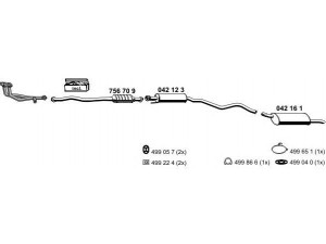 ERNST 050199 išmetimo sistema 
 Išmetimo sistema -> Išmetimo sistema, visa