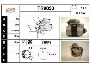 SNRA TR9030 starteris 
 Elektros įranga -> Starterio sistema -> Starteris
7700104674, 7711134530
