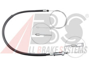 A.B.S. K10002 trosas, stovėjimo stabdys 
 Stabdžių sistema -> Valdymo svirtys/trosai
4745.W6, 1338683080, 4745.W6