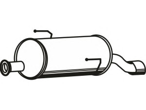 FENNO P4605 galinis duslintuvas 
 Išmetimo sistema -> Duslintuvas
1730-21