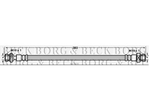 BORG & BECK BBH7928 stabdžių žarnelė 
 Stabdžių sistema -> Stabdžių žarnelės
58738-4H700