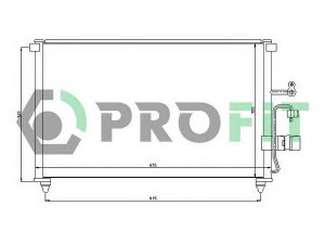 PROFIT PR 8001E2 kondensatorius, oro kondicionierius 
 Oro kondicionavimas -> Kondensatorius
96327357, B118107510