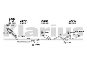 KLARIUS 930693U išmetimo sistema 
 Išmetimo sistema -> Išmetimo sistema, visa