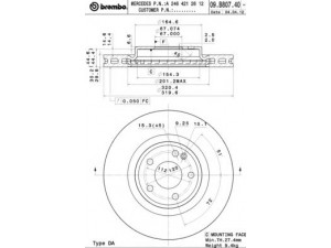 BREMBO 09.B807.41 stabdžių diskas 
 Dviratė transporto priemonės -> Stabdžių sistema -> Stabdžių diskai / priedai
2464212612