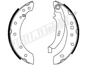 fri.tech. 17277 stabdžių trinkelių komplektas 
 Techninės priežiūros dalys -> Papildomas remontas