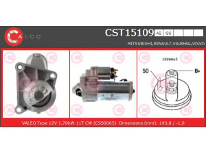 CASCO CST15109AS starteris 
 Elektros įranga -> Starterio sistema -> Starteris
MD329260, 7700113209, 7700853712