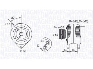 MAGNETI MARELLI 063321617010 kintamosios srovės generatorius 
 Elektros įranga -> Kint. sr. generatorius/dalys -> Kintamosios srovės generatorius
1305709080, 1315060080, 46231763