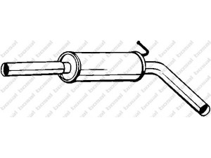 BOSAL 233-633 vidurinis duslintuvas 
 Išmetimo sistema -> Duslintuvas
6Q0.253.209J, JZW.253.209S, 6Q0253209J