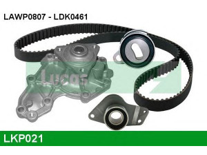 LUCAS ENGINE DRIVE LKP021 vandens siurblio ir paskirstymo diržo komplektas 
 Aušinimo sistema -> Vandens siurblys/tarpiklis -> Vandens siurblys