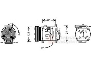 VAN WEZEL 2700K132 kompresorius, oro kondicionierius 
 Oro kondicionavimas -> Kompresorius/dalys
N13A-1AN-4MG, N13A1AN4MG