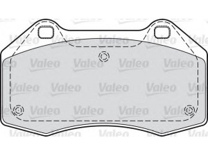 VALEO 598861 stabdžių trinkelių rinkinys, diskinis stabdys 
 Techninės priežiūros dalys -> Papildomas remontas
410603303R, 7701208218