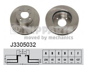 NIPPARTS J3305032 stabdžių diskas 
 Stabdžių sistema -> Diskinis stabdys -> Stabdžių diskas
MB699282, MB699283, MB950922, MR449769