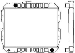 SAKURA  Automotive 1461-0247 radiatorius, variklio aušinimas