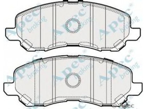 APEC braking PAD1918 stabdžių trinkelių rinkinys, diskinis stabdys
1607690380, 1607690480