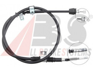 A.B.S. K12090 trosas, stovėjimo stabdys 
 Stabdžių sistema -> Valdymo svirtys/trosai
59760-2F200