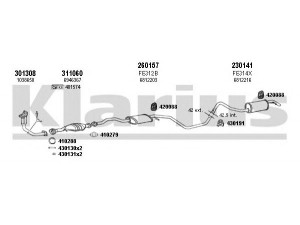 KLARIUS 361191E išmetimo sistema 
 Išmetimo sistema -> Išmetimo sistema, visa