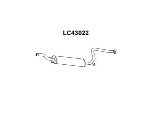 VENEPORTE LC43022 priekinis duslintuvas 
 Išmetimo sistema -> Duslintuvas
82421919